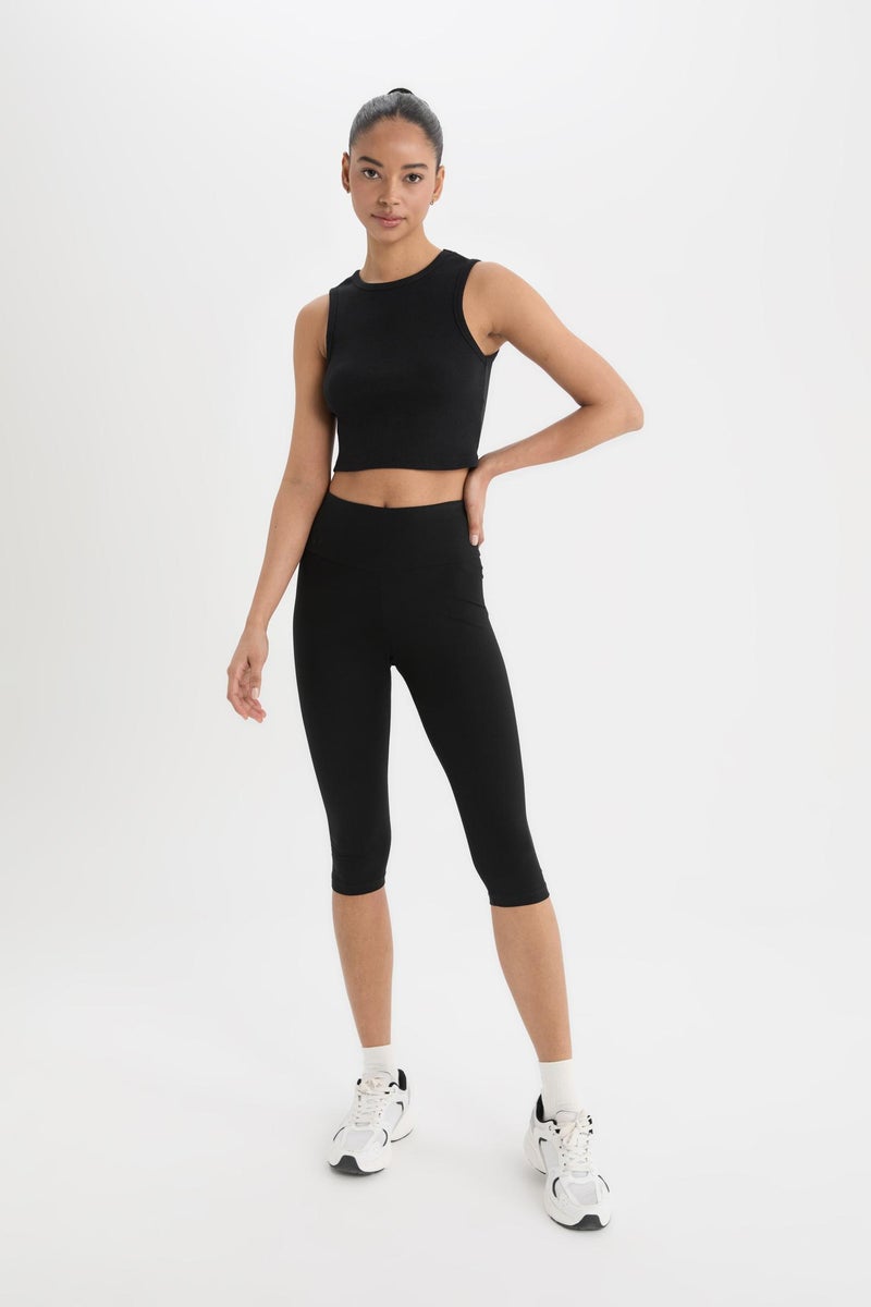 DeFacto Black Woman DeFactoFit Sports Leggings Casual - Image 5
